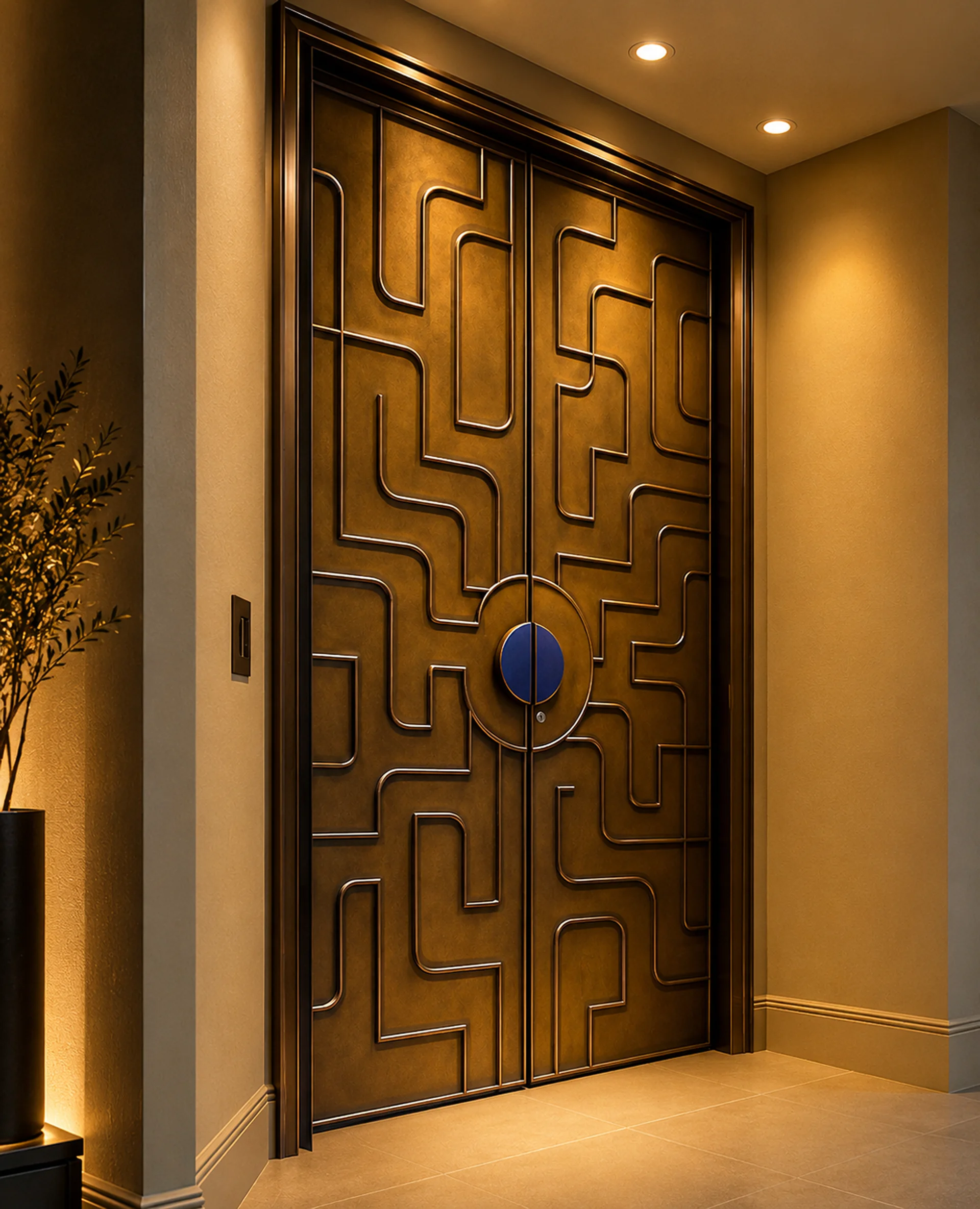The Lapis Labyrinth Brass Door view 3