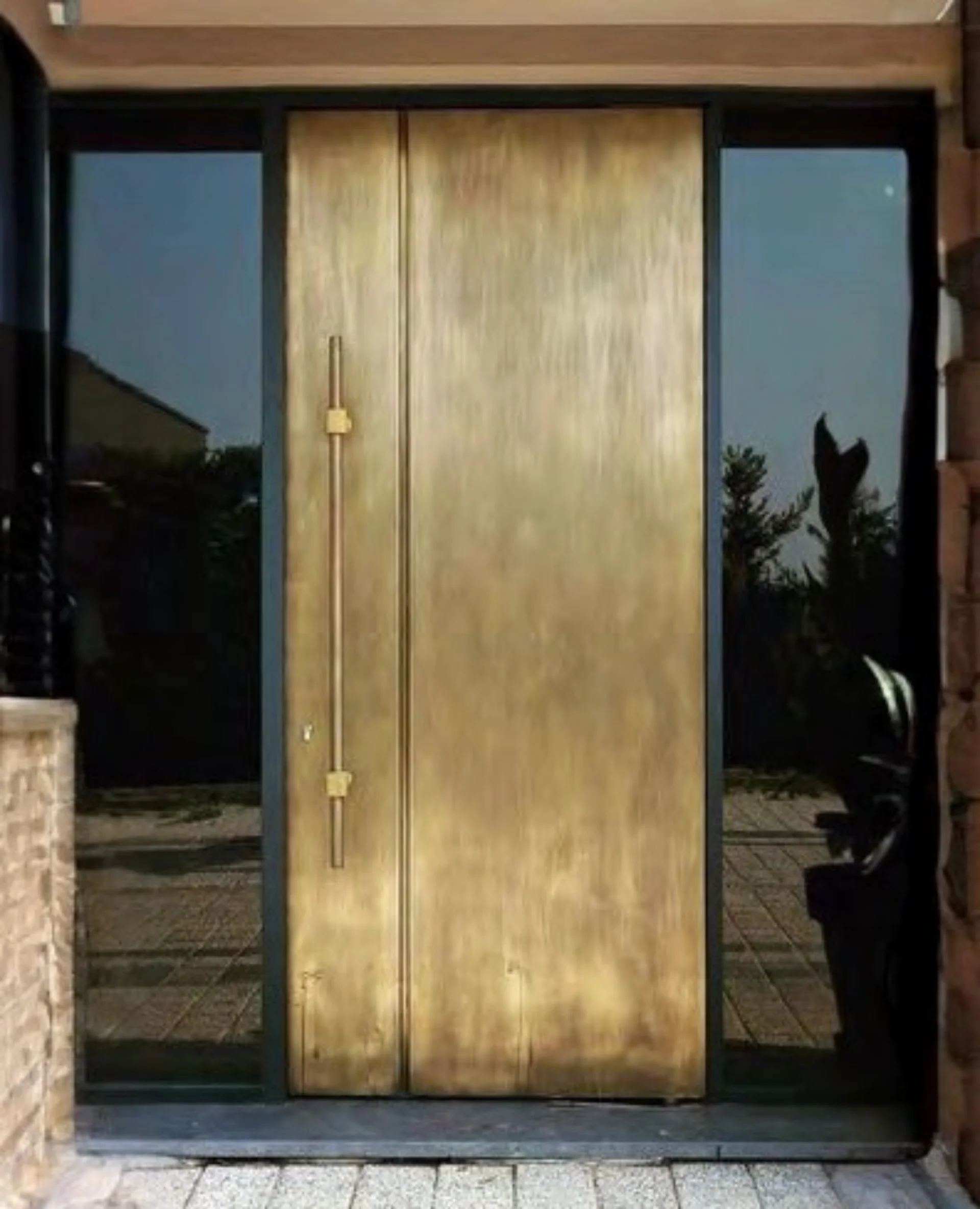 The Smooth Brass Door Brass Door
