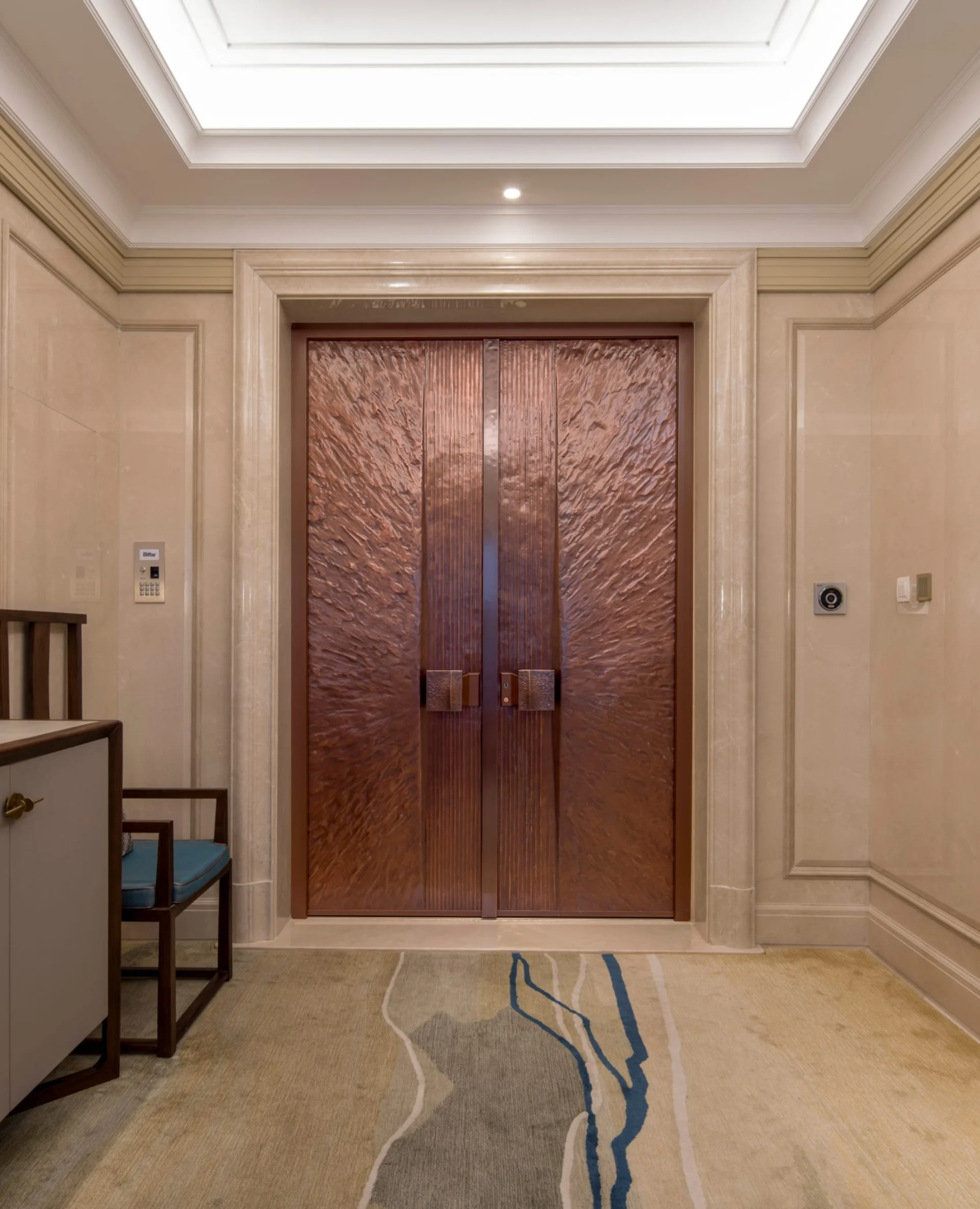 The Solaris Copper Double Door Copper Door