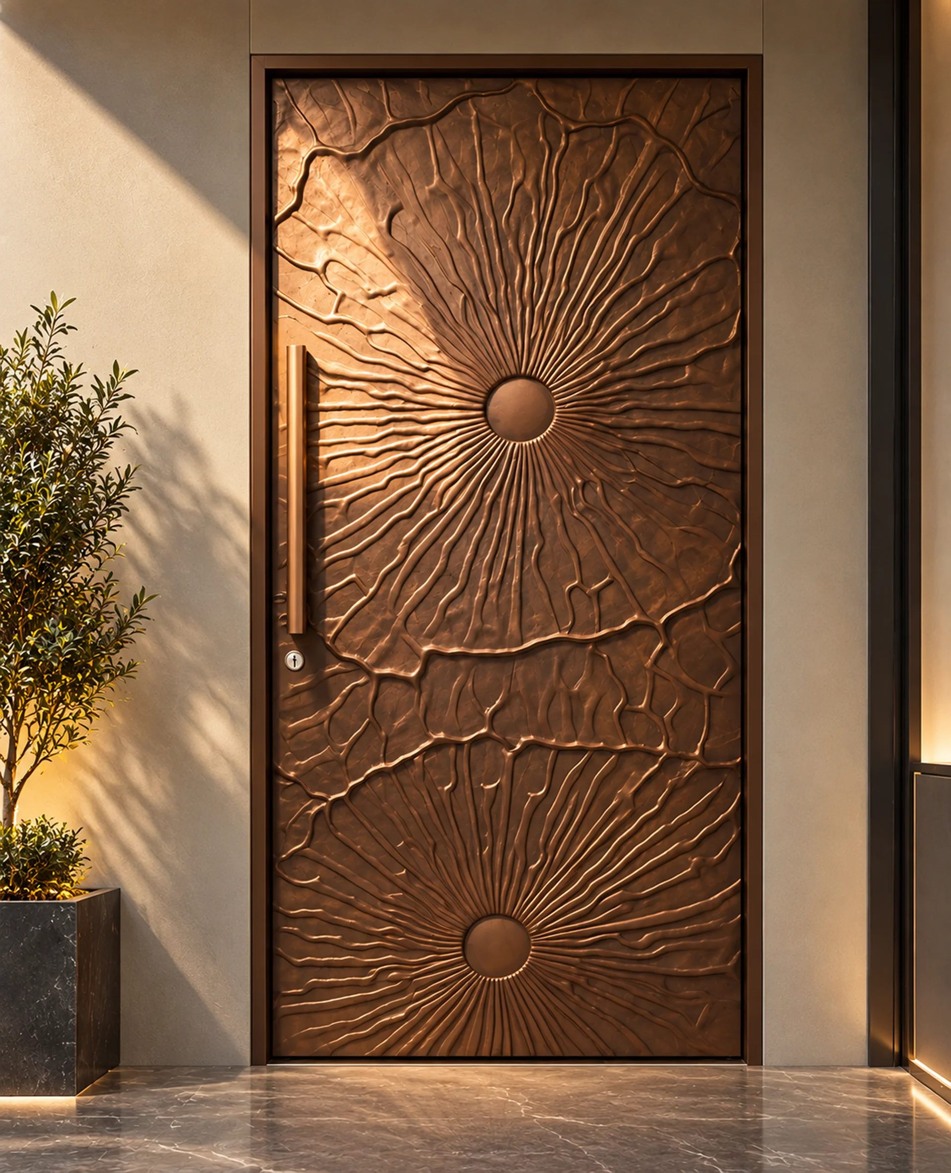 The Solstice Copper Door view 3