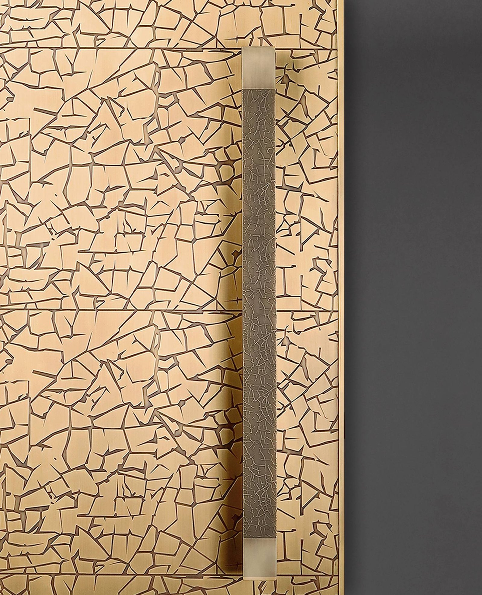 Sunbaked textured door handle