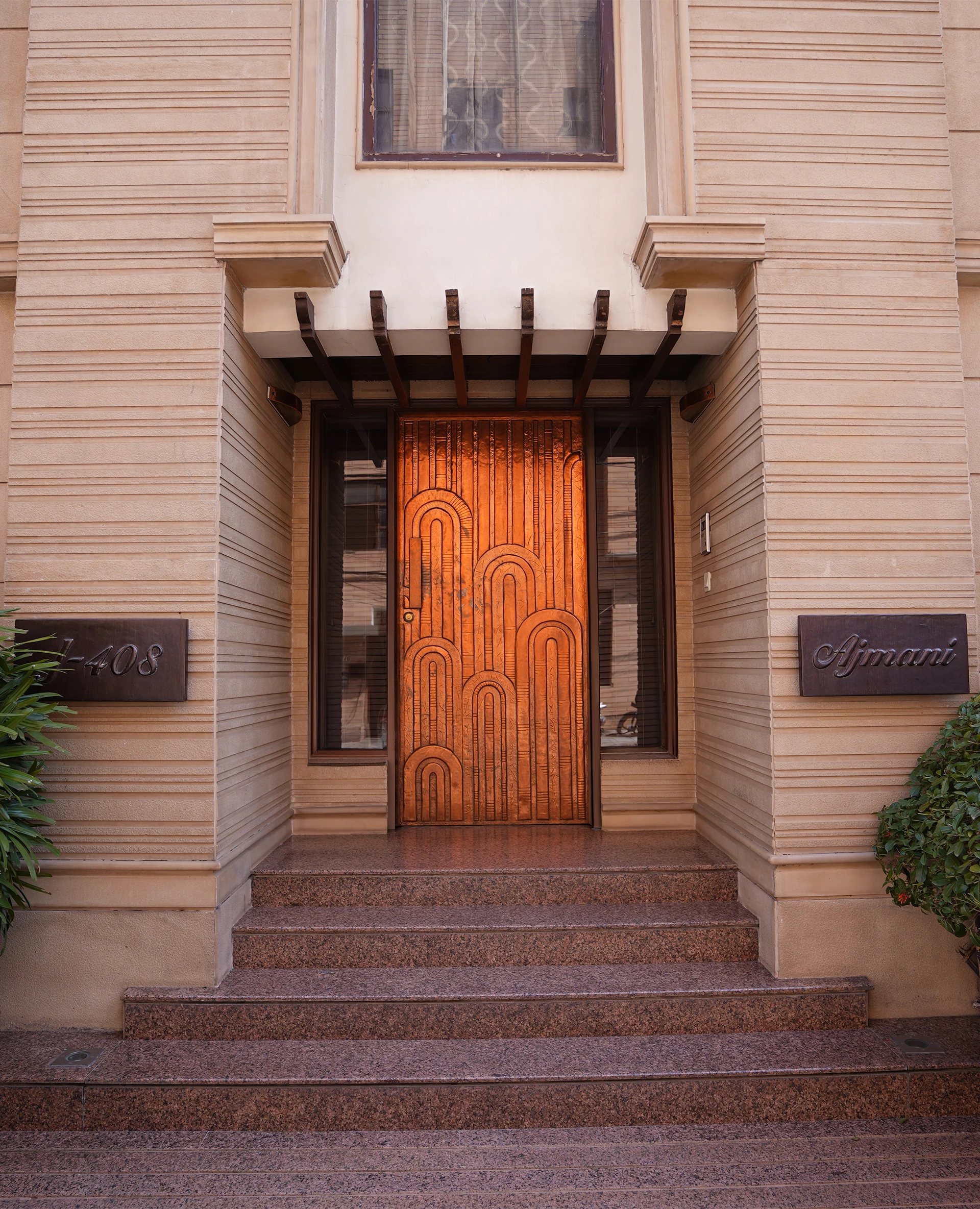 AIXNOD exhibit showcasing luxury copper metalwork