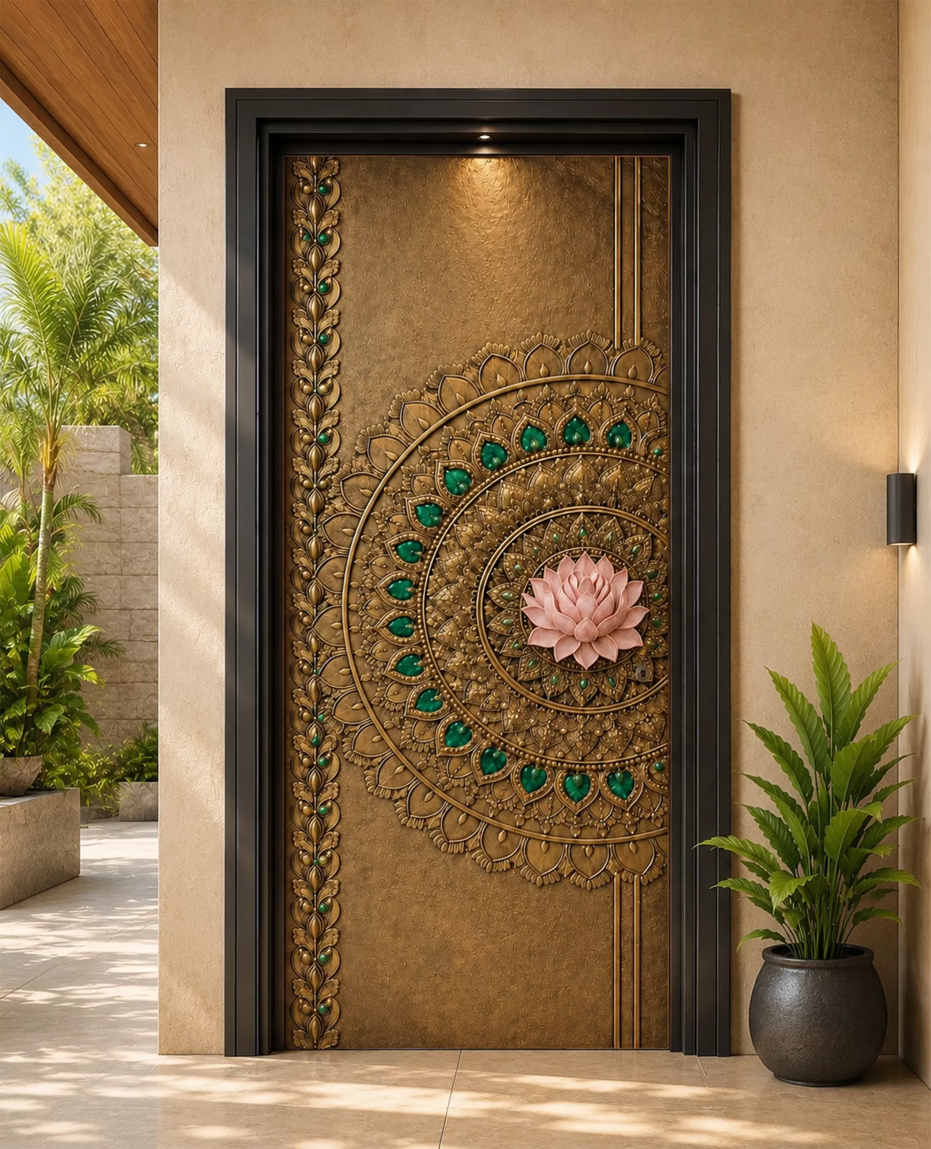 Padma Brass Door