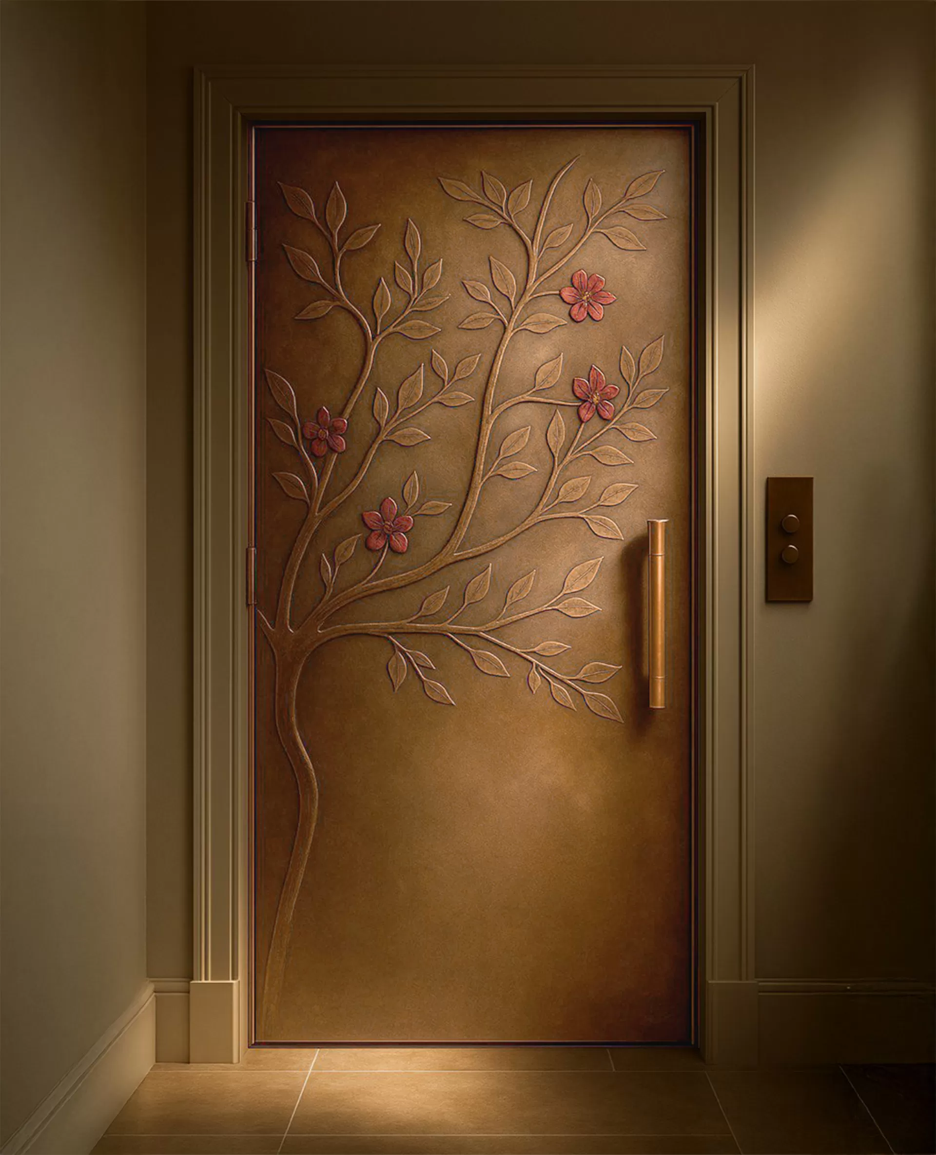 Sakura Brass Door