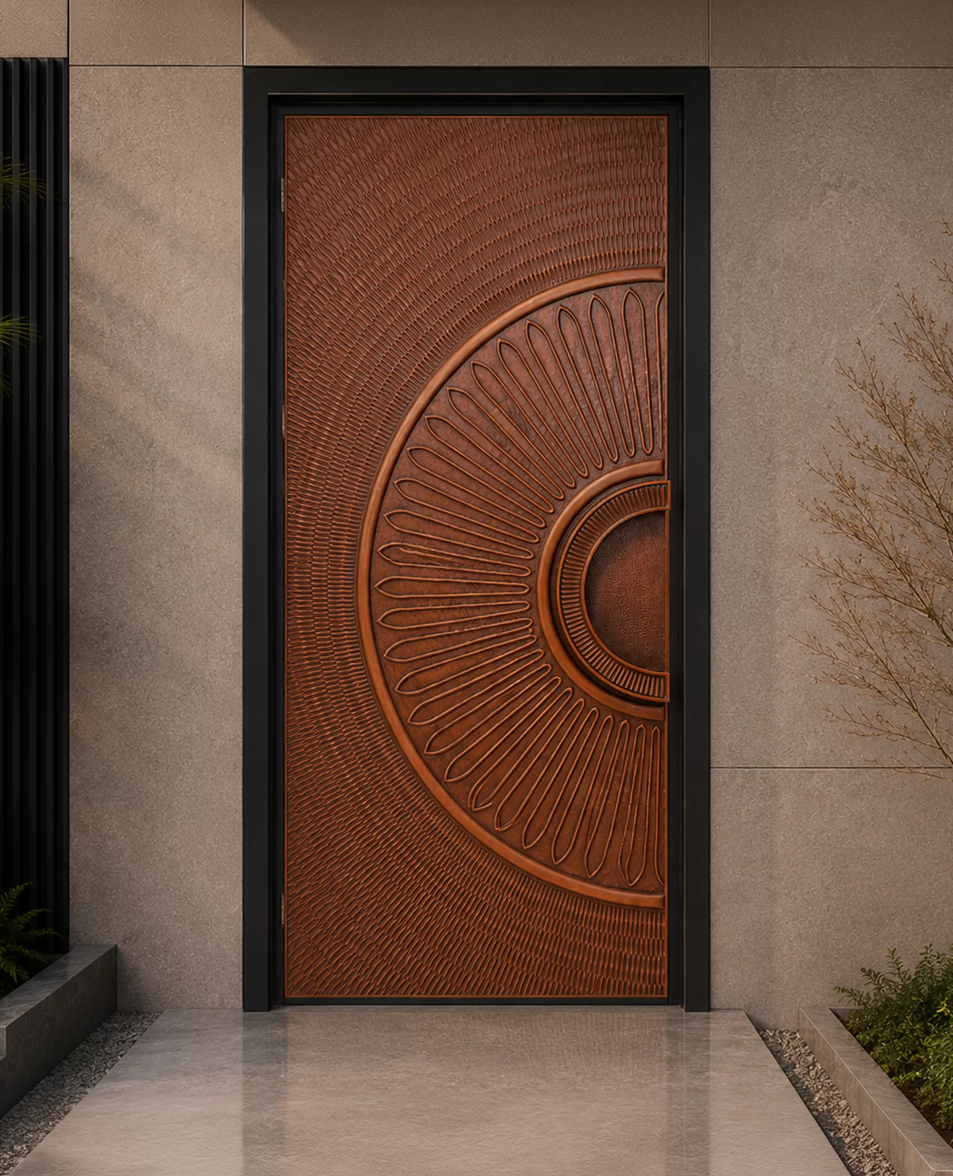 Solar Flare Copper Door