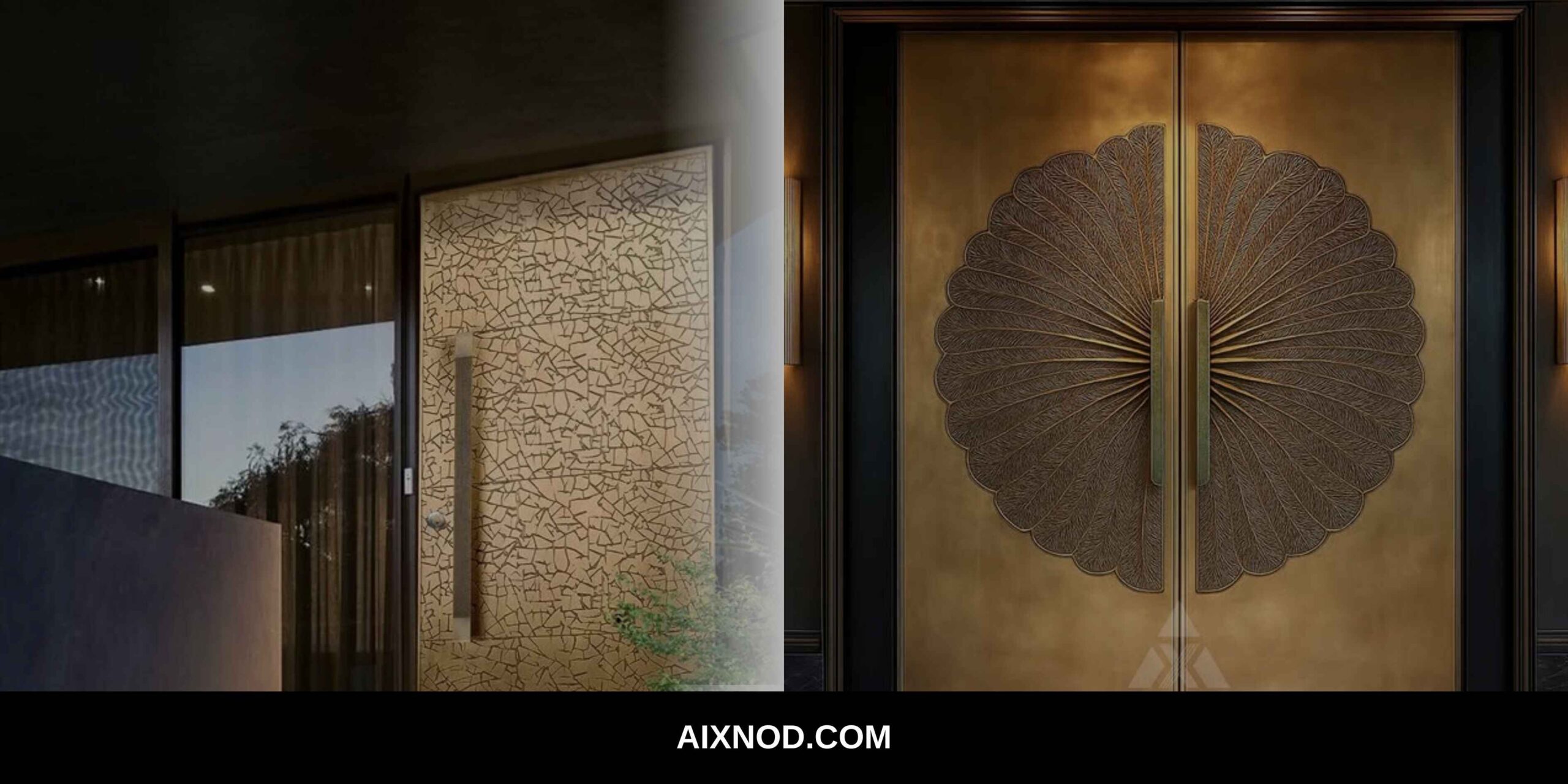 Buy Copper Entrance Door in Delhi | Handcrafted Brass & Copper Doors