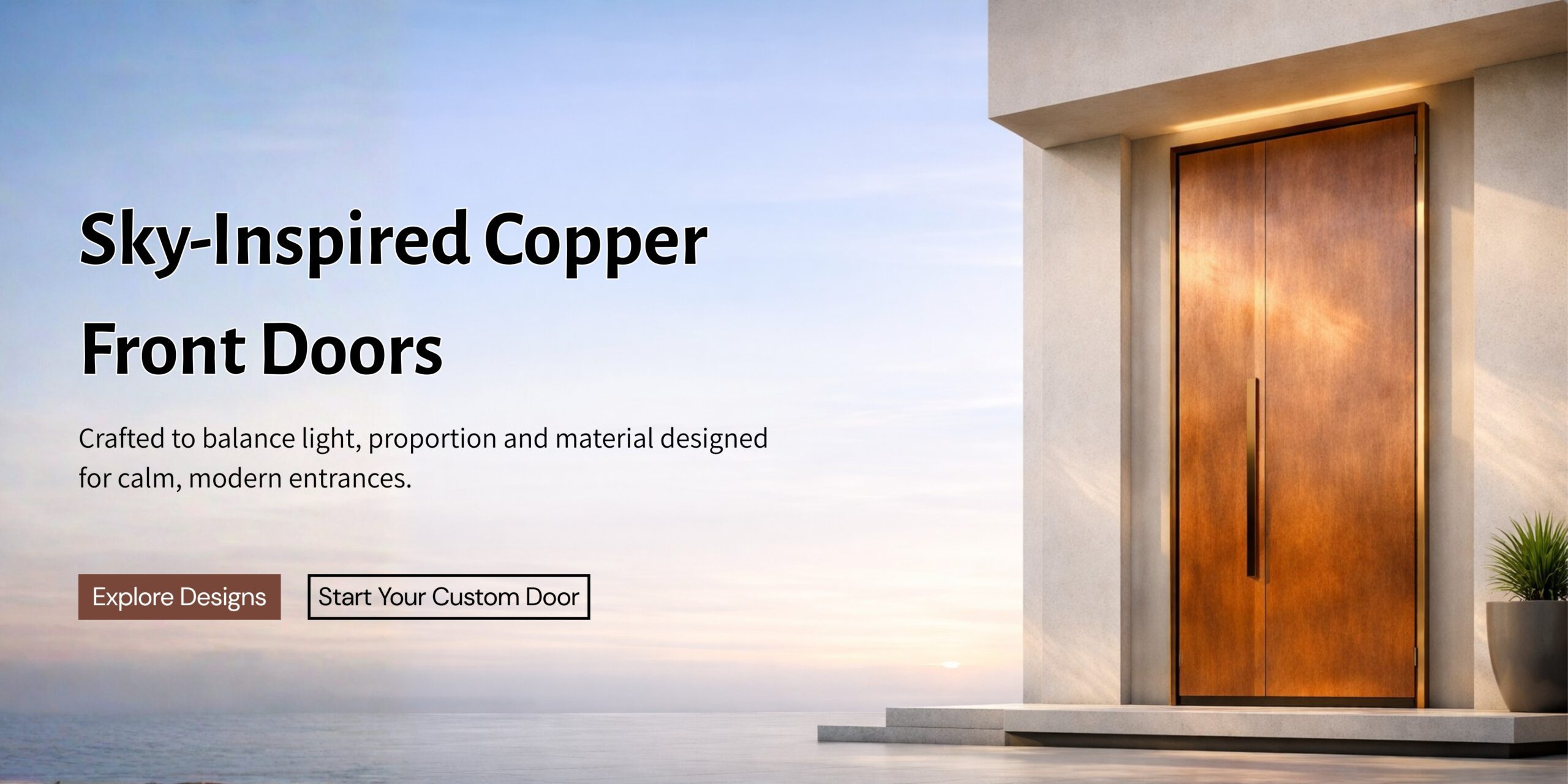 Where Architecture Looks Up: Sky‑Inspired Copper Front Doors by Aixnod