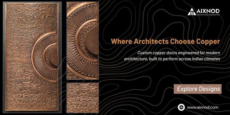 aixnod-bespoke-copper-main-door-for-luxury-home-entrance-with-modern-handcrafted-metal-design-in-india